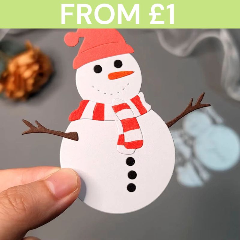 Christmas-themed crafting materials and decorations