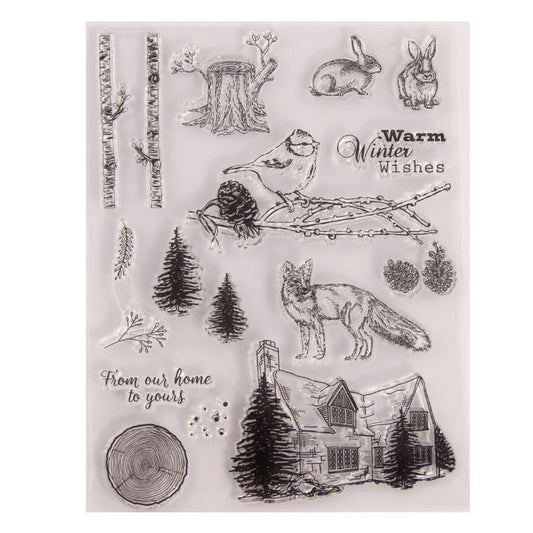 Winter Animal Stamp Set (18pcs)