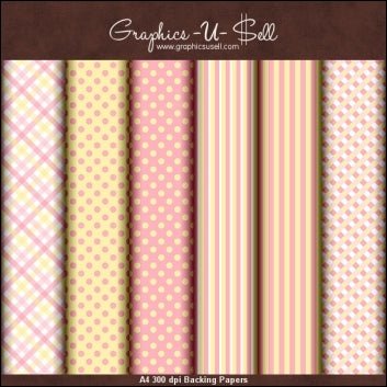Download - Pink and Yellow Backing Papers - Printable Heaven