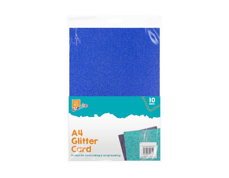 A4 Glitter Card - 10 Pack (STA0274OB) - Printable Heaven