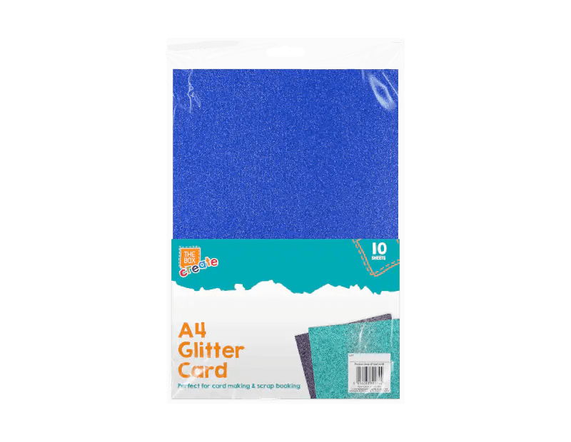 A4 Glitter Card - 10 Pack (STA0274OB) - Printable Heaven