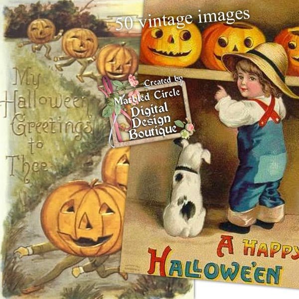 Download - 50 Vintage Halloween Images 3 - Printable Heaven