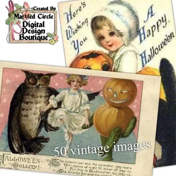 Download - 50 Vintage Halloween Images 4 - Printable Heaven