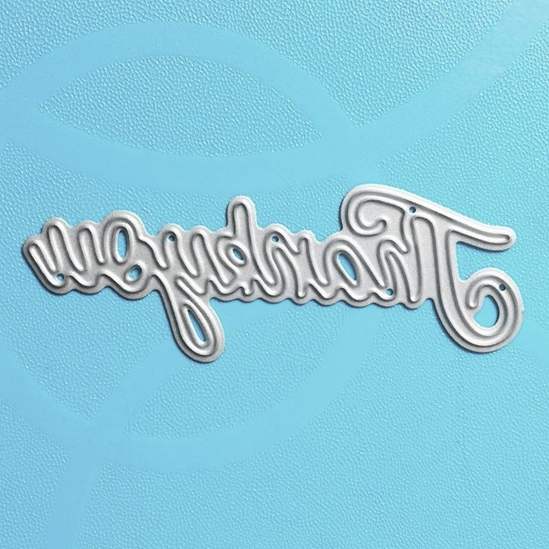 Printable Heaven Small die - Thank you wording (1pc)