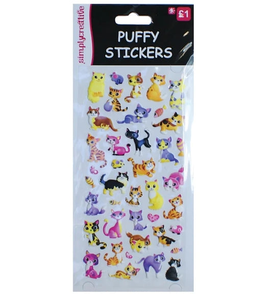 Simply Creative Puffy Stickers - Cats (SC077)
