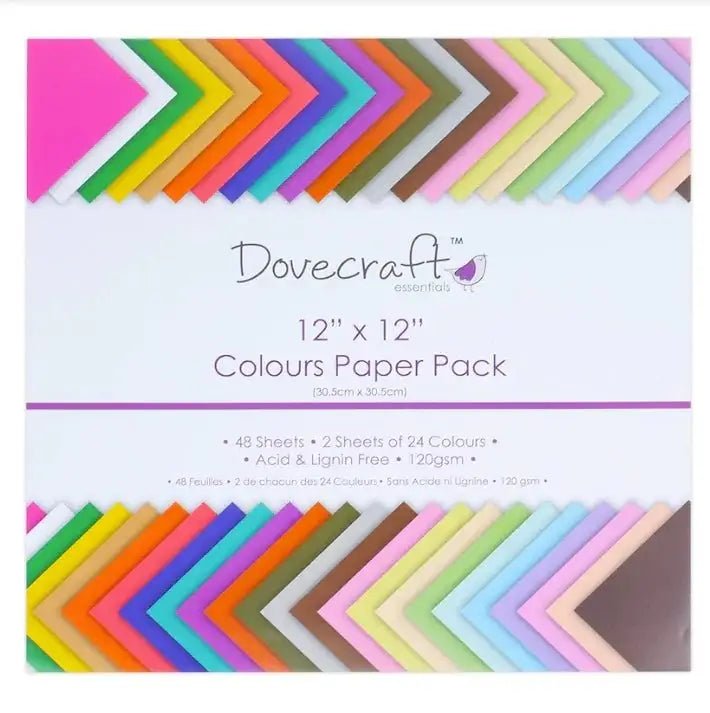 Dovecraft Colours Value 12x12 Paper Pack (DCDP59) - Printable Heaven