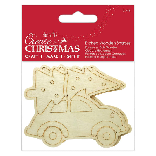 Car Wooden Shapes (2pcs) (PMA 359940)