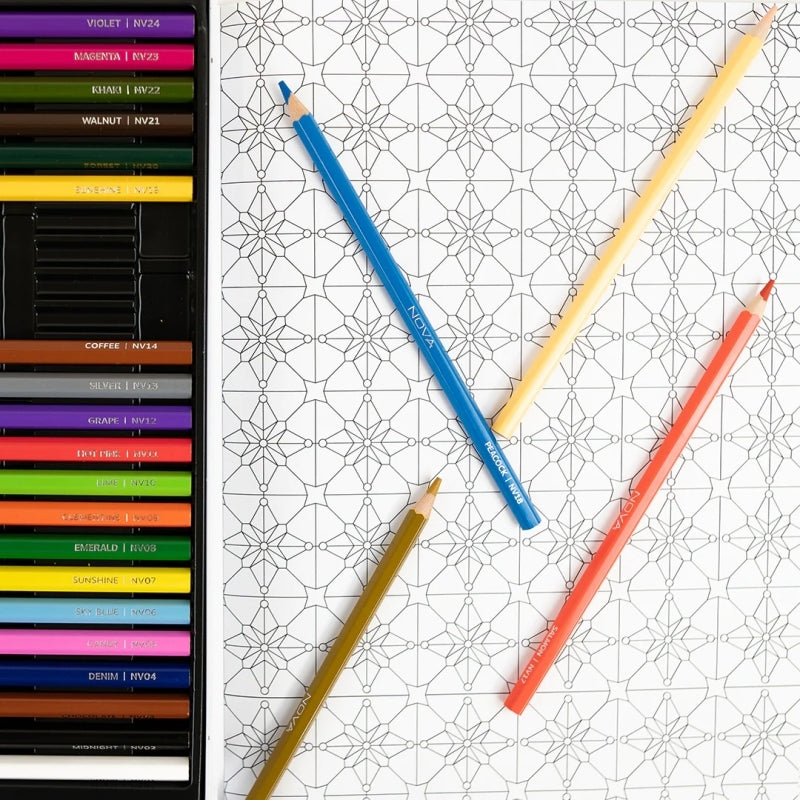 Nova 48-piece Colouring Pencils (NVMXM019)