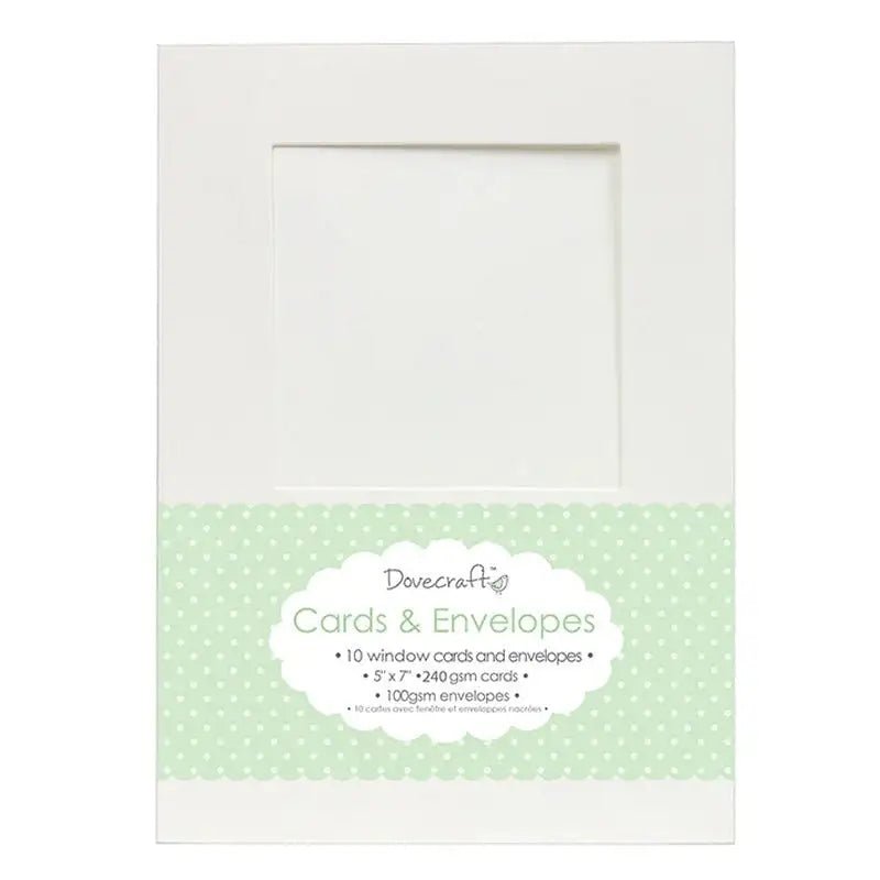 Dovecraft Square Window 5x7" Cards & Envelopes (10pk) (DCCE009) - Printable Heaven