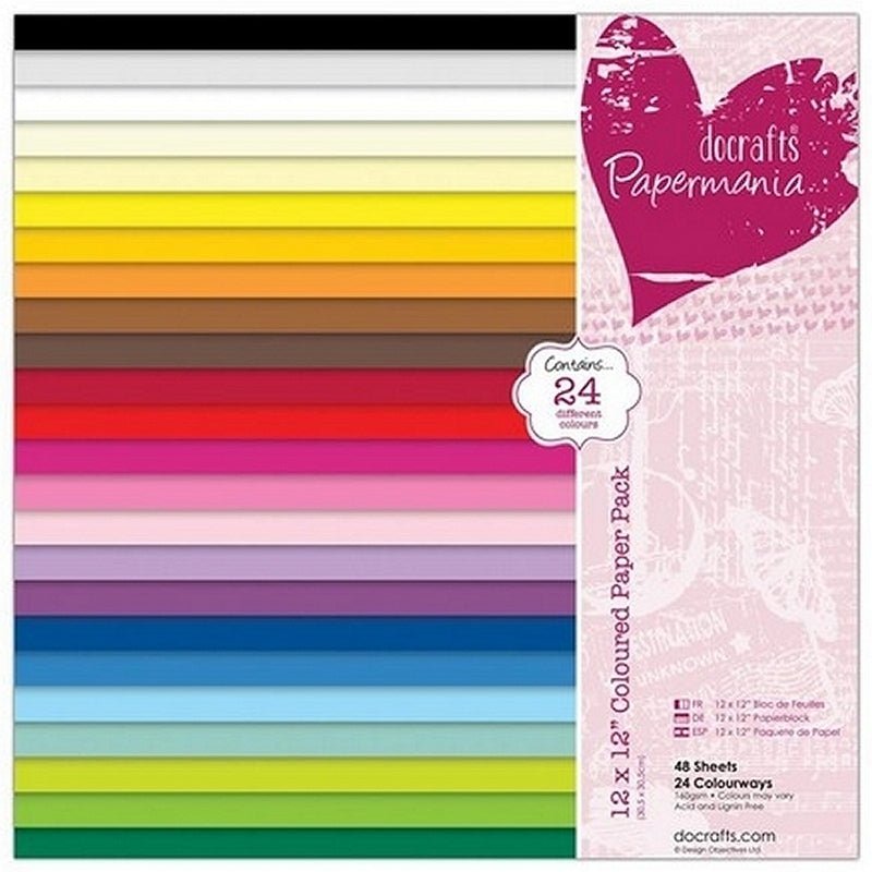 Papermania 12x12 Paper Pack 48 Sheets (PMA 160503) - Printable Heaven