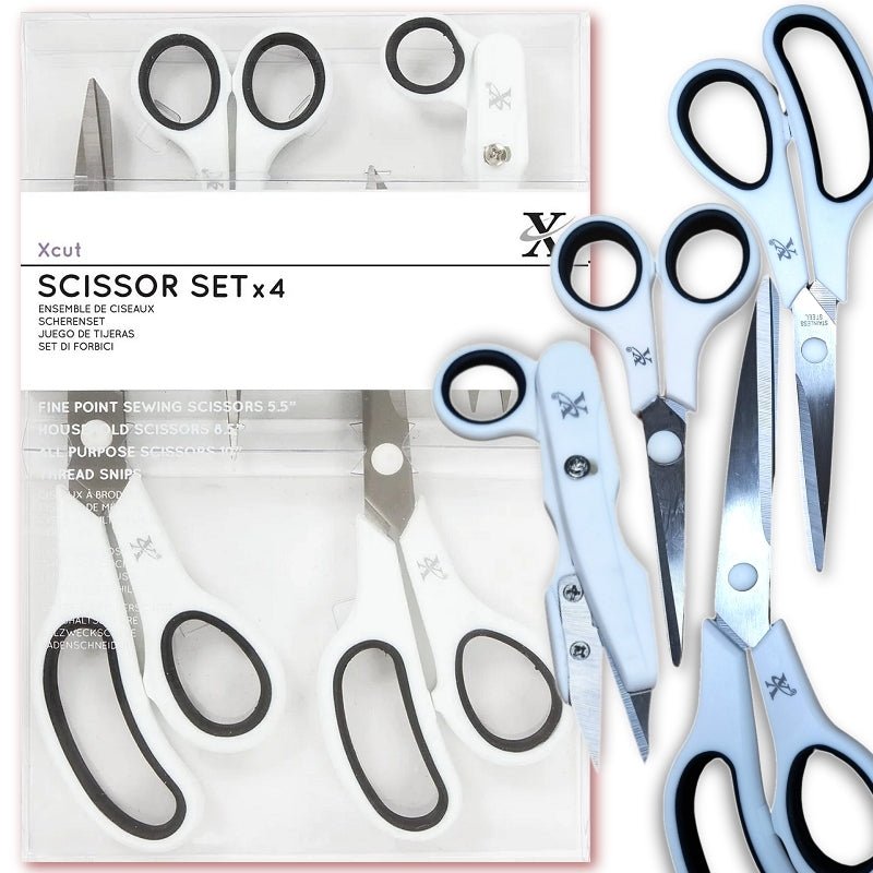 Xcut 4 - piece Scissors Set (XCU 255207) - Printable Heaven