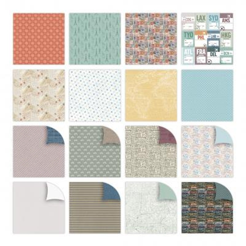 First Edition 6 x 6 Paper pad - Bon Voyage (FEPAD232)