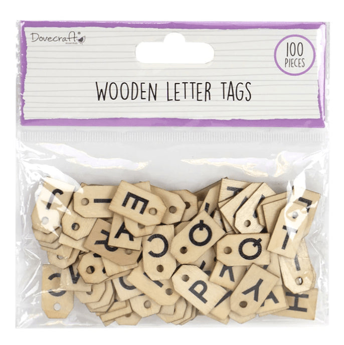 Dovecraft Essentials Wooden Letter Tags (DCBS215) - Printable Heaven