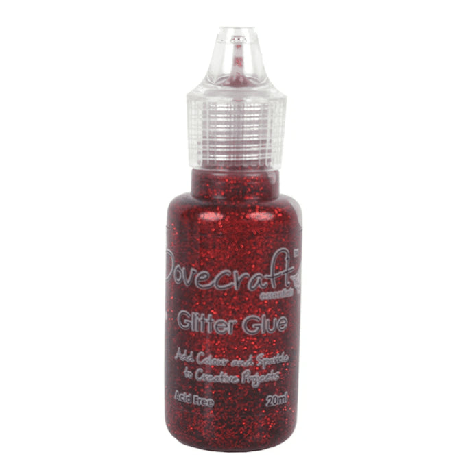 Dovecraft Glitter Glue - Ruby (DCBTL001) - Printable Heaven