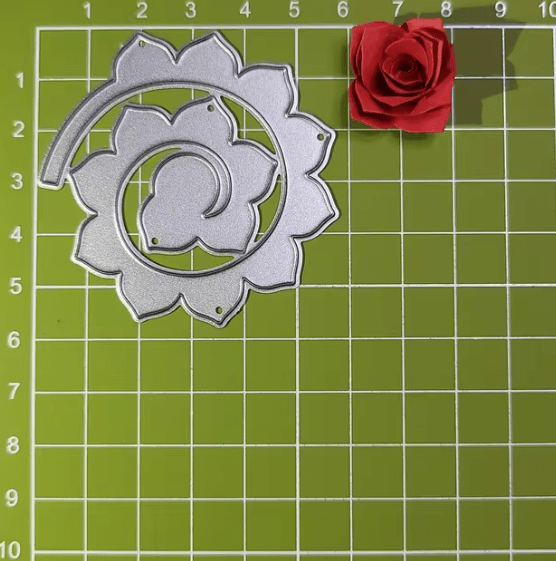 Printable Heaven small Cutting Die - Rose Spiral Flower (1pc) (F040) - Printable Heaven