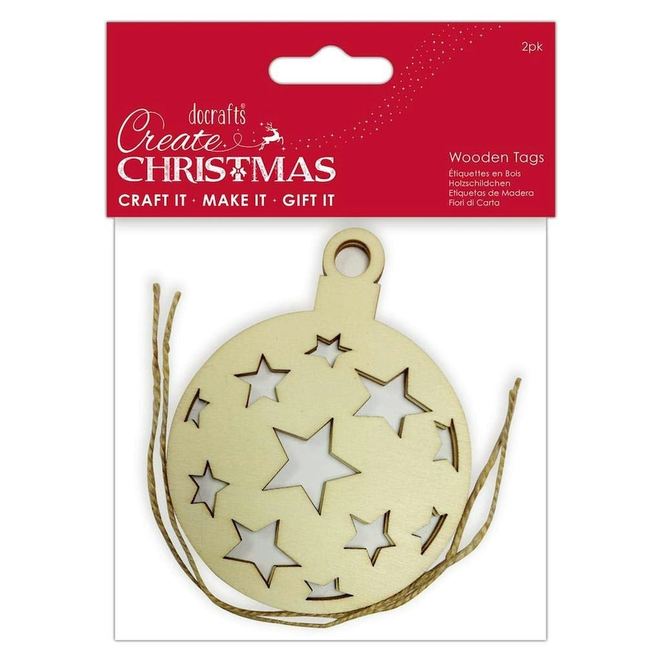 Laser Cut Wooden Tags (2pk) (PMA 359919)
