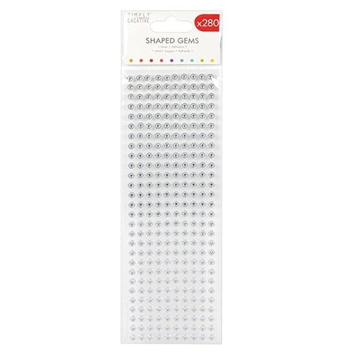 Simply Creative Flower Gems - Clear (SCDOT084) - Printable Heaven