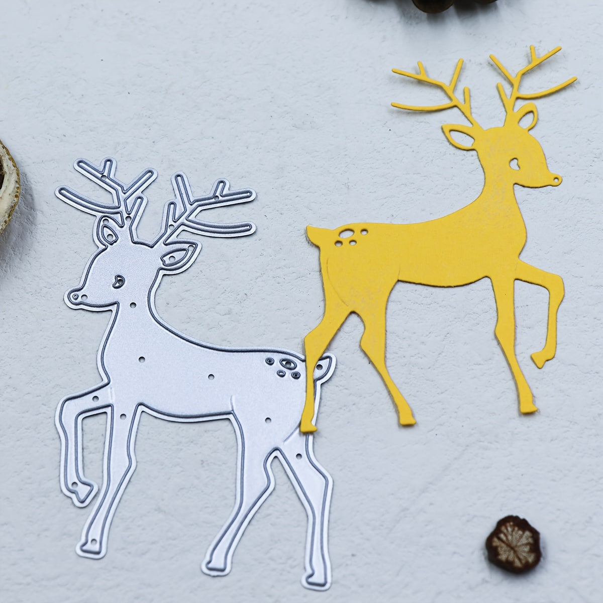 Printable Heaven Christmas Cutting Die Young Reindeer (A043)