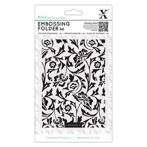 Xcut A6 Embossing Folder - Baroque Florals (XCU 515192)