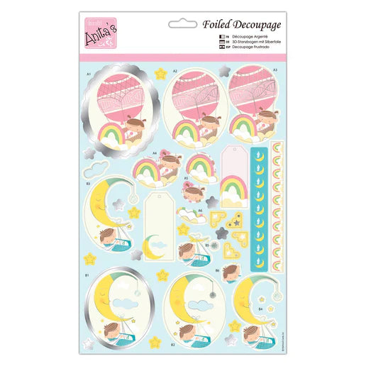 Foiled Decoupage - New Born Cribs (ANT 169786)