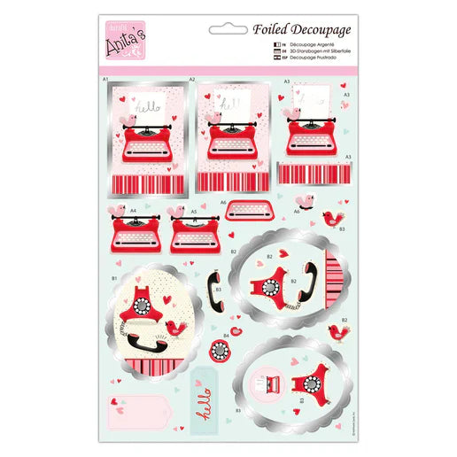 Foiled Decoupage - You're My Type (ANT 169835)
