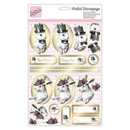 Foiled Decoupage - A Victorian Easter (ANT 169920) - Printable Heaven