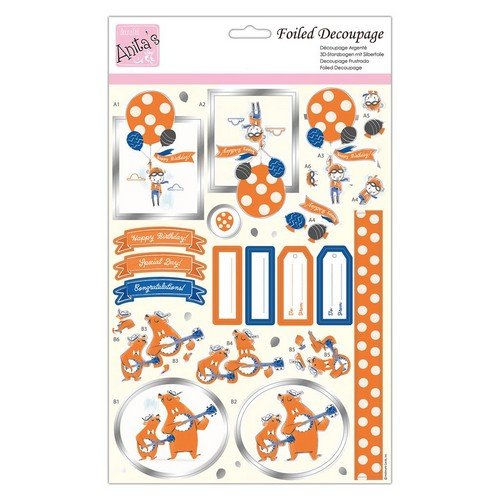 Foiled Decoupage - Bear Necessities (ANT 169929) - Printable Heaven