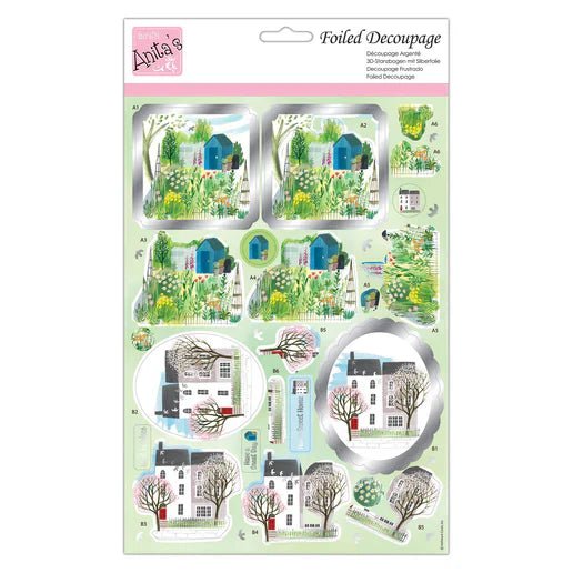 Foiled Decoupage - The Townhouse (ANT 169958) - Printable Heaven