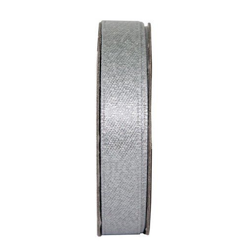 3m Ribbon - Glitter Satin - Soft Silver (ANT 378502) - Printable Heaven
