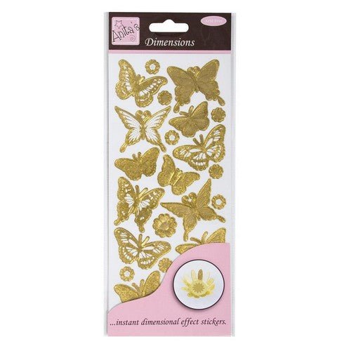 Anita's Dimensions - Butterfly - Gold (ANT 8161016 ) - Printable Heaven