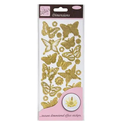 Anita's Dimensions - Butterfly - Gold (ANT 8161016 ) - Printable Heaven