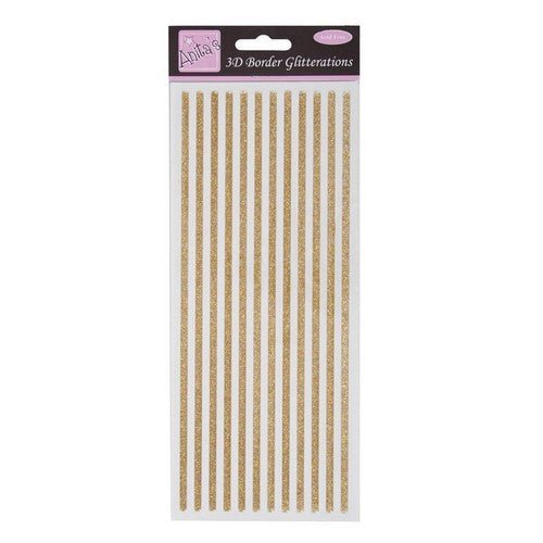 Anita's Glitterations 3D Border - Gold (ANT 8182900 ) - Printable Heaven