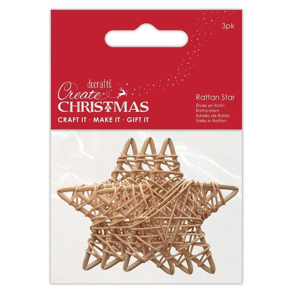 60mm Rattan Stars (3pk) (PMA 174464) - Printable Heaven