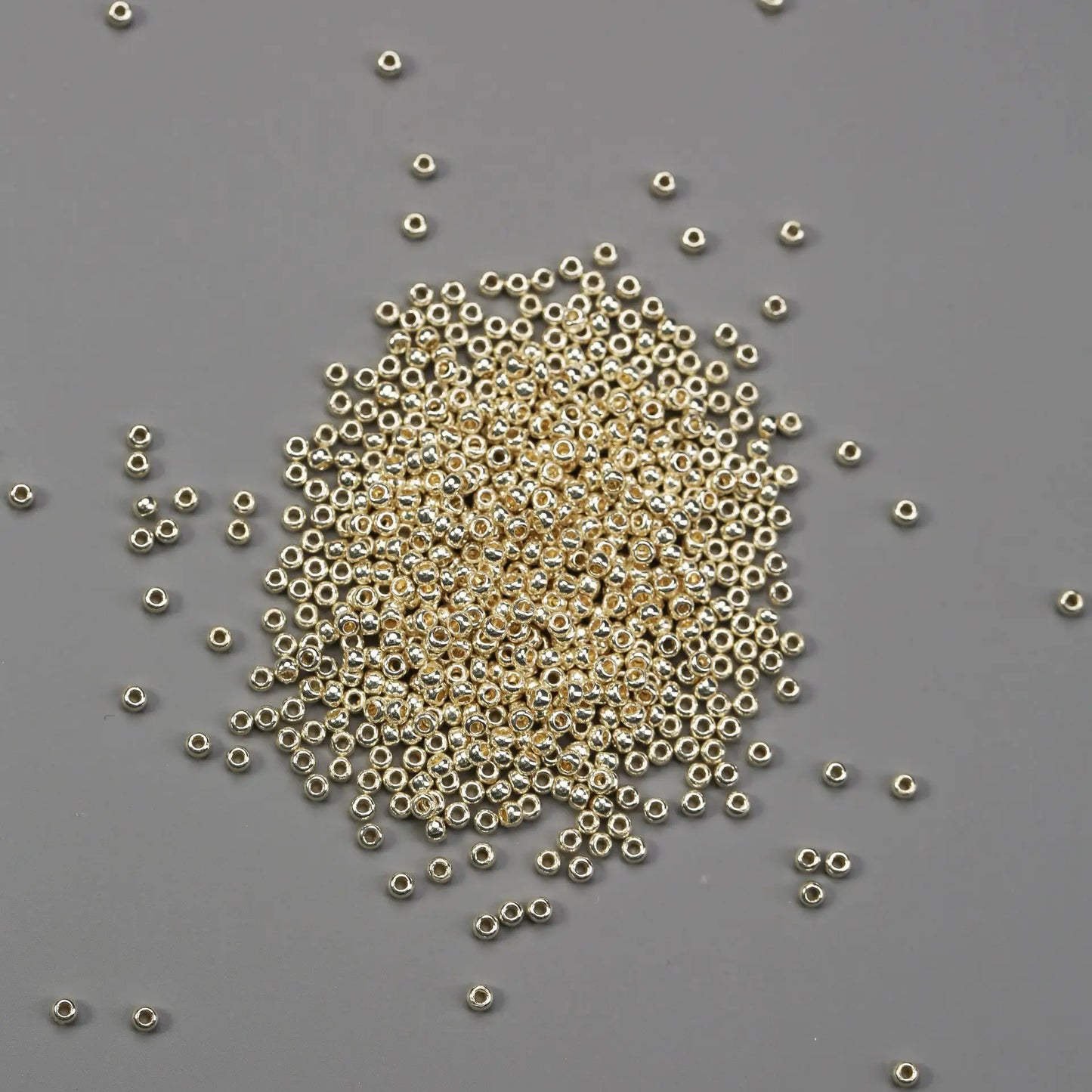 2mm Silver Glass Seed Beads - Printable Heaven