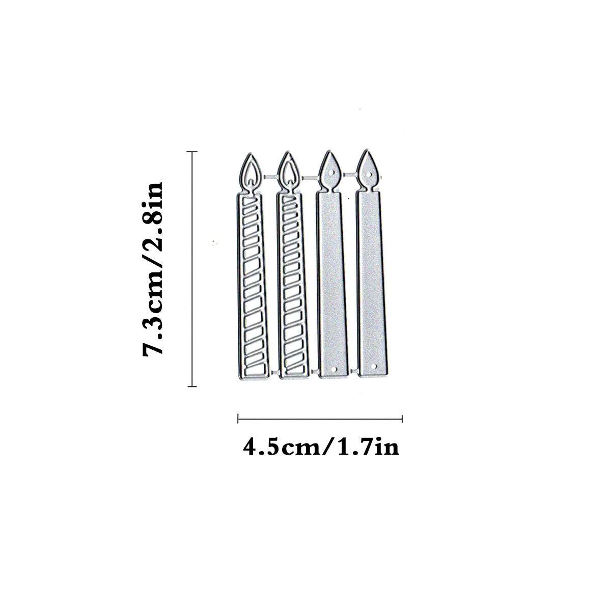 Printable Heaven Small Cutting Dies - Candles (D026)