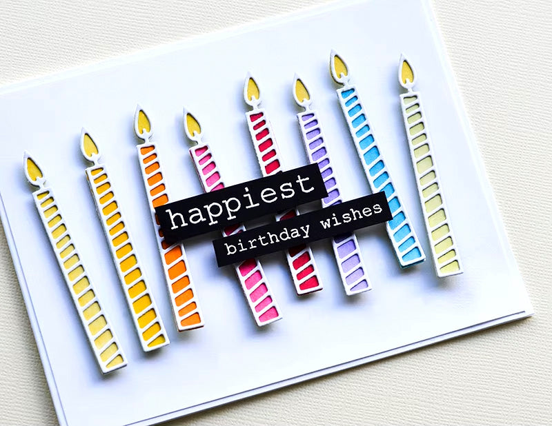Printable Heaven Small Cutting Dies - Candles (D026)