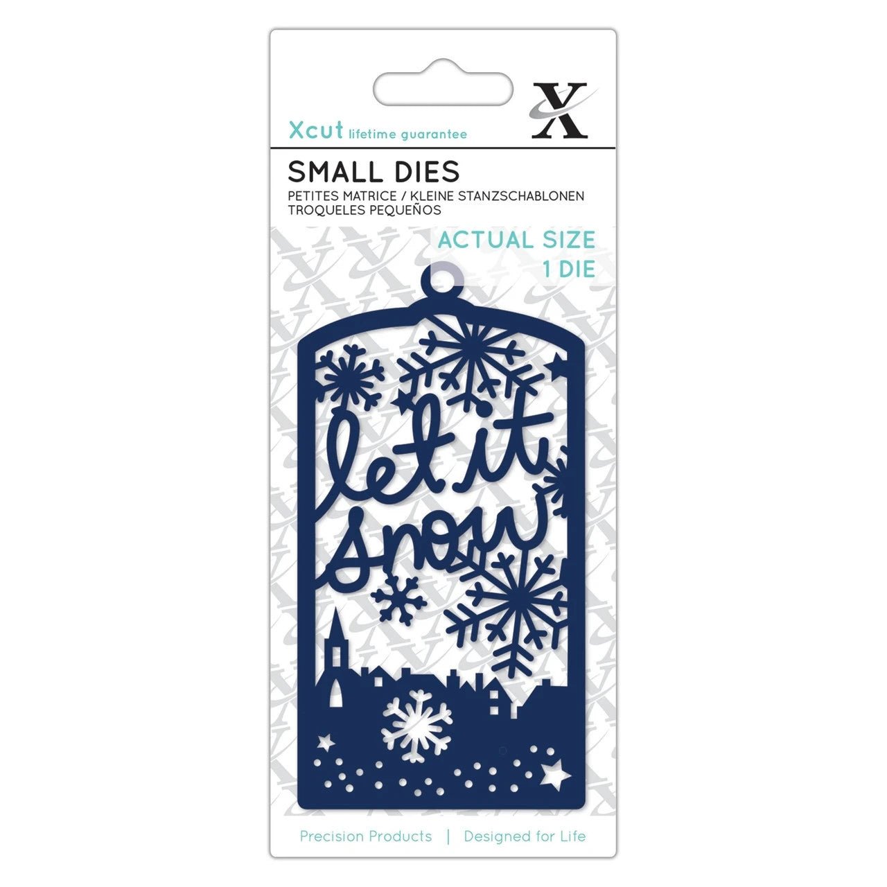 Xcut Small Dies (1pc) - Let It Snow Tag - Printable Heaven