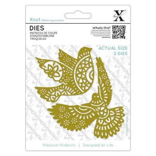 Xcut Dies (2pcs) - Ornate Dove - Printable Heaven