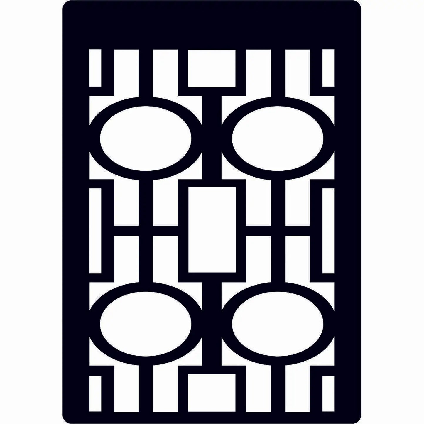 Creative Expressions Mini Stencil Art Deco 3 in x 4 in (CEMSDECO) - Printable Heaven