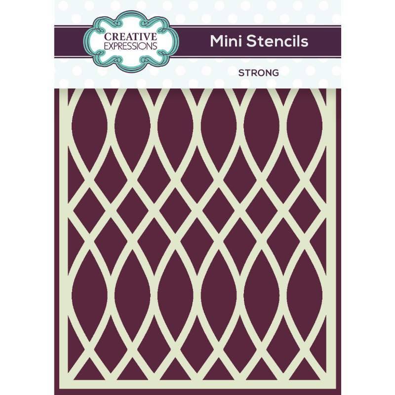 Creative Expressions Mini Stencil Strong 4 in x 3 in (CEMSSTRONG) - Printable Heaven