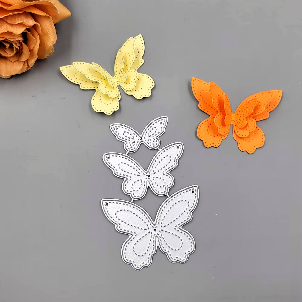 Printable Heaven Small Cutting Die - Stitch Detail Butterfly (3pcs) (A156)