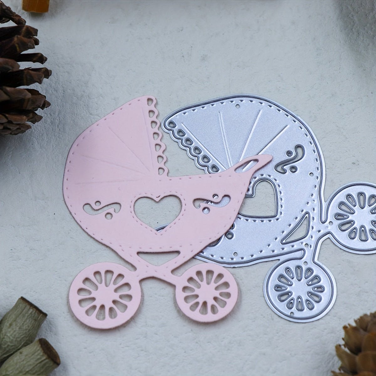 Printable Heaven Cutting Die Baby Pram (D022) - Printable Heaven