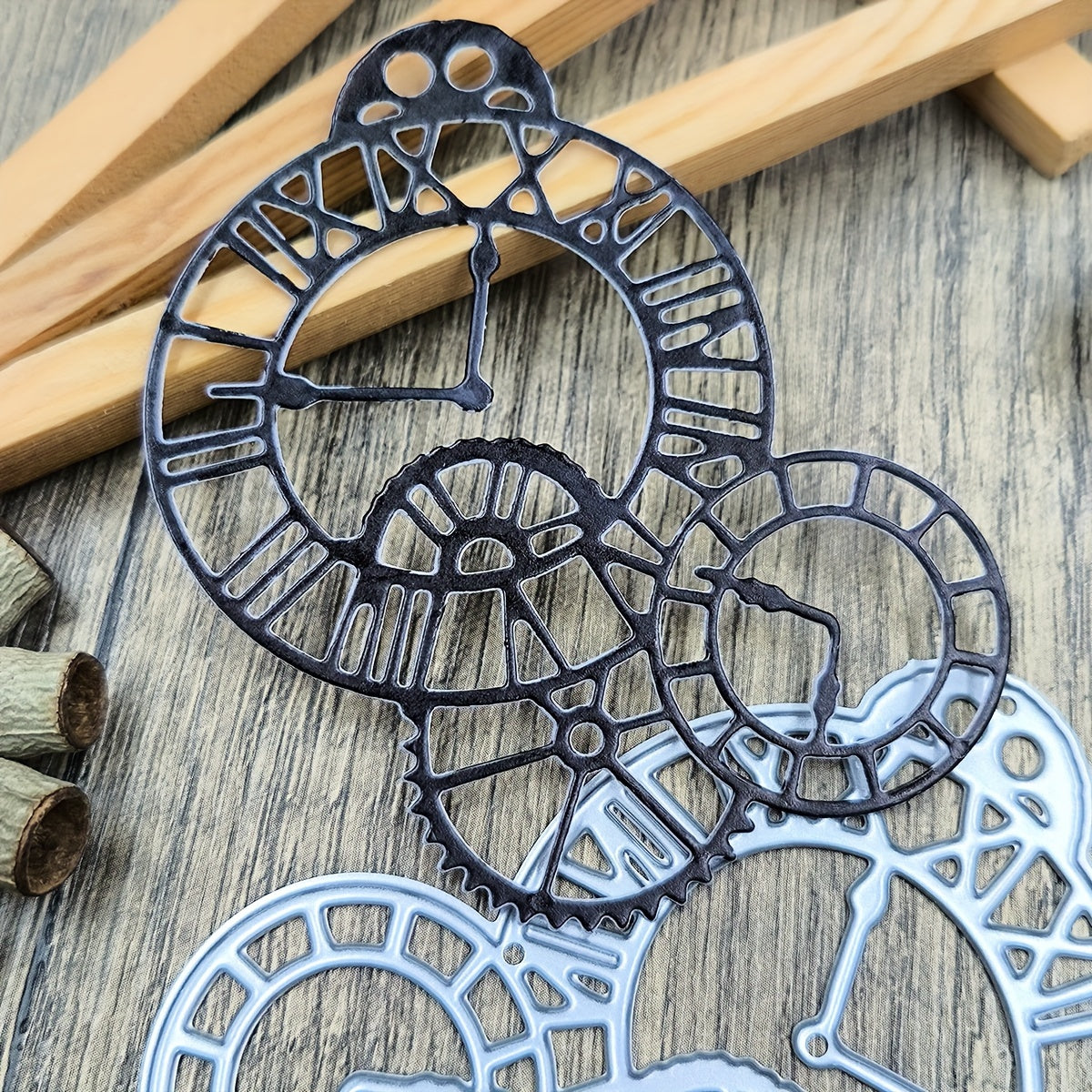 Printable Heaven Cutting Die Vintage Clock and Watch Faces (D080)