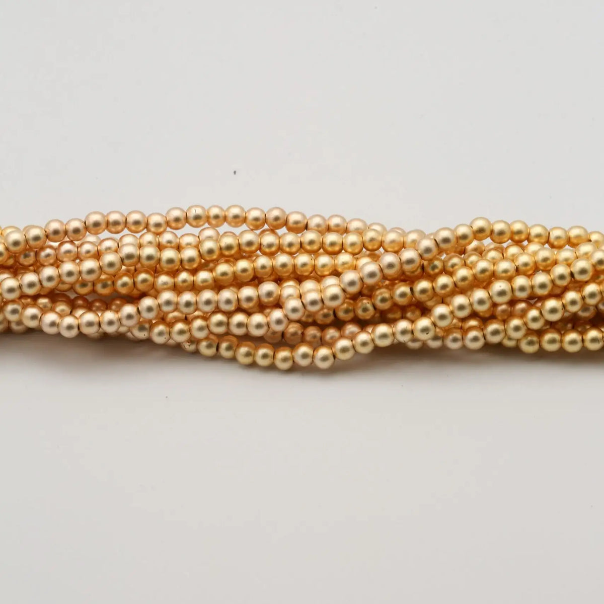 5mm Matt Gold Pearls (100pcs) - Printable Heaven
