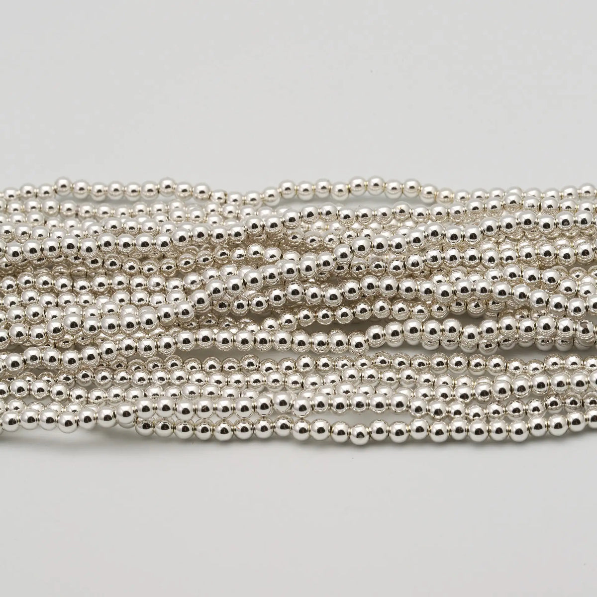 4mm Silver Mirror Pearls (80pcs) - Printable Heaven