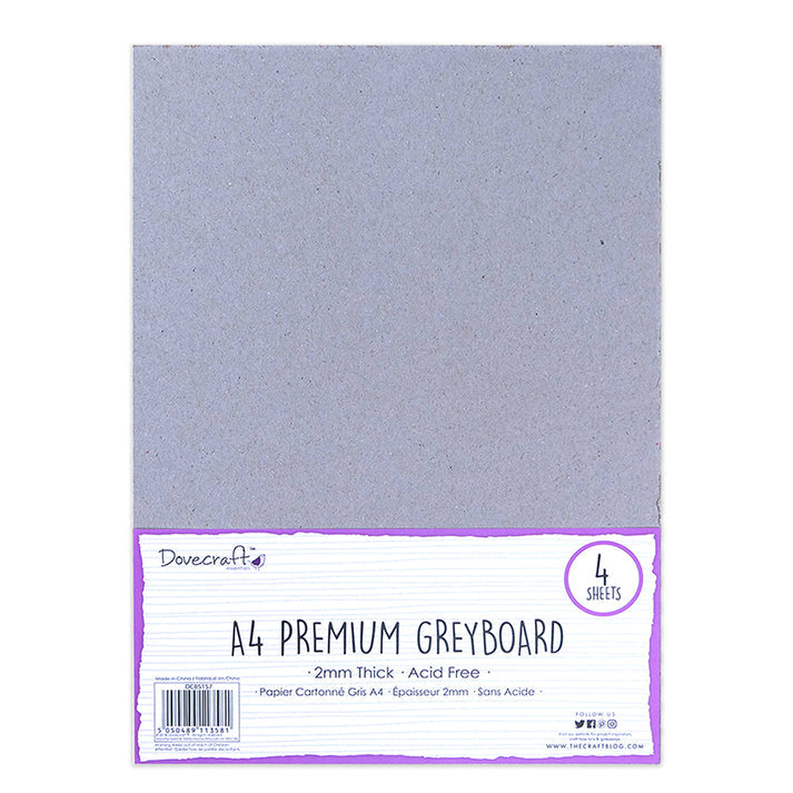 Dovecraft Essentials A4 Grey Board (DCBS157)