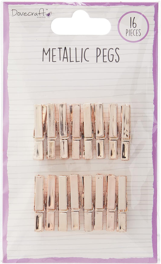Dovecraft Metallic Pegs - Rose Gold (DCBS173)