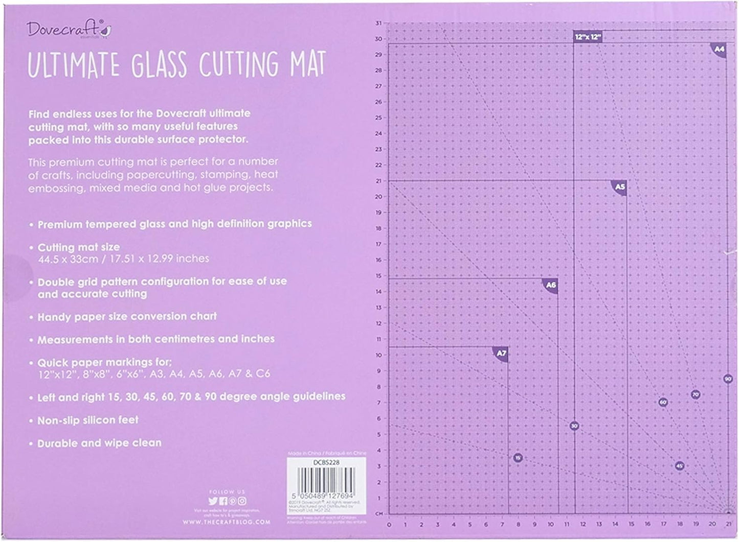 Dovecraft Essentials A3 Glass Cutting Mat (DCBS228)