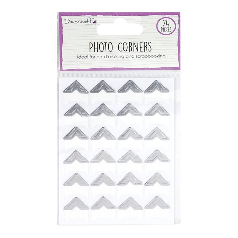 Dovecraft Photo Corners - Silver (DCBS240) - Printable Heaven