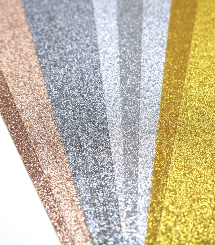 A4 Double Sided Glitter Bumper Pack - Metallic (DCGCD039)